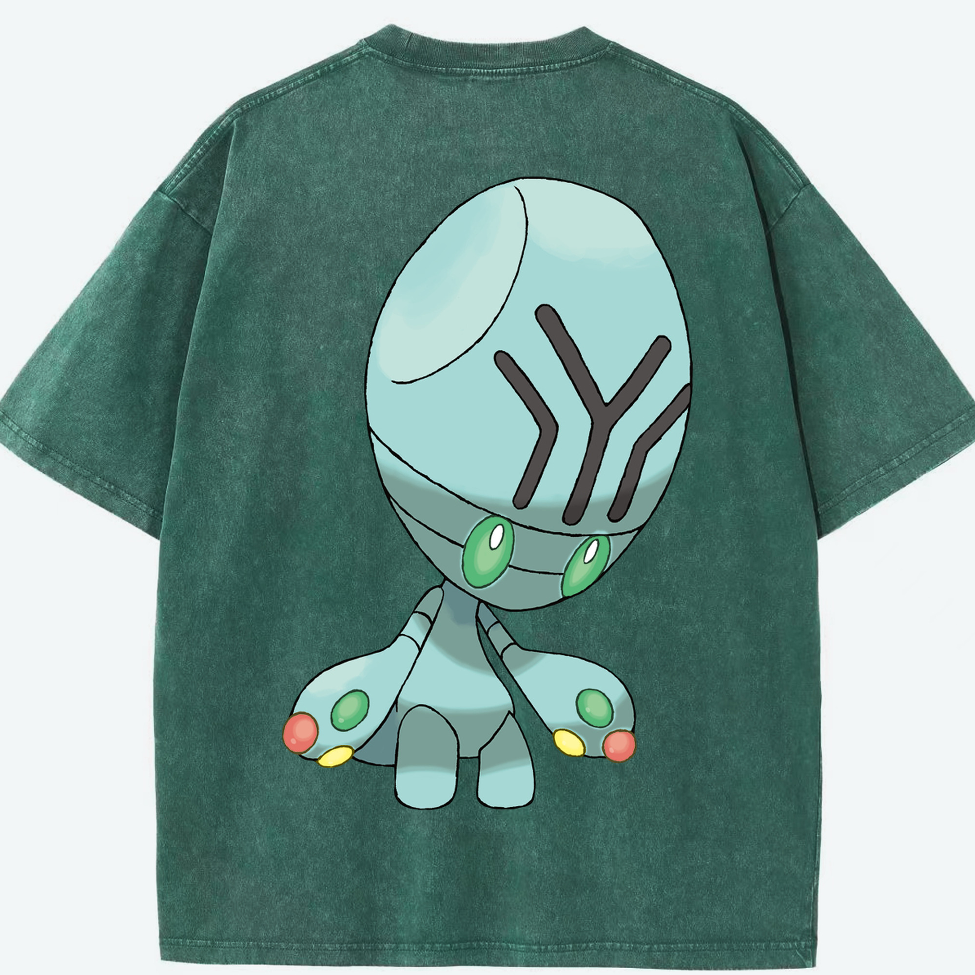 （画像用） ポケットモンスター Pokémon 綿100% ヴィンテージ風 半袖Tシャツ（背面プリント）